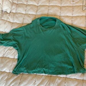 aerie Relaxed Crewneck Short Sleeve Tee in Green